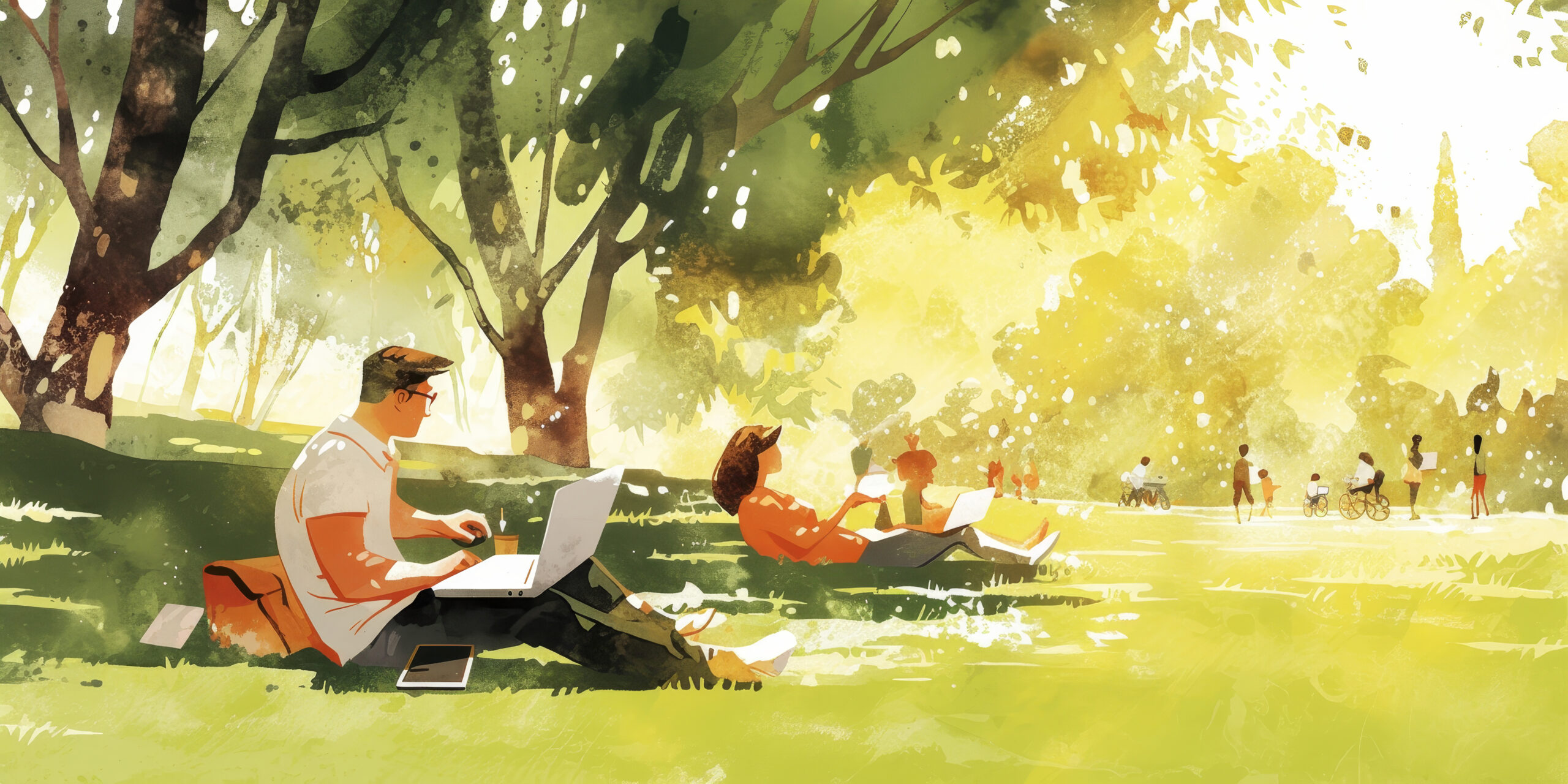 2 O'Clock Writers - Mai 2025 1 Students Studying Outdoors Bright Sunny Day Park Scaled